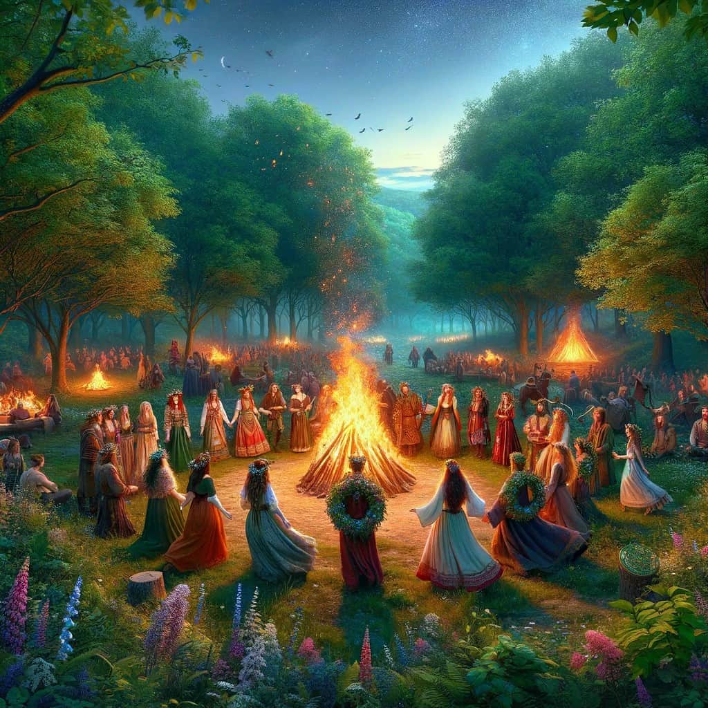 Beltane Bonfire dance ritual